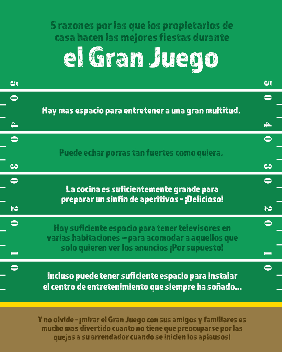 5 razones por las que los propietarios de casa hacen las mejores fiestas durante el Gran Juego [infografía] | Simplifying The Market 