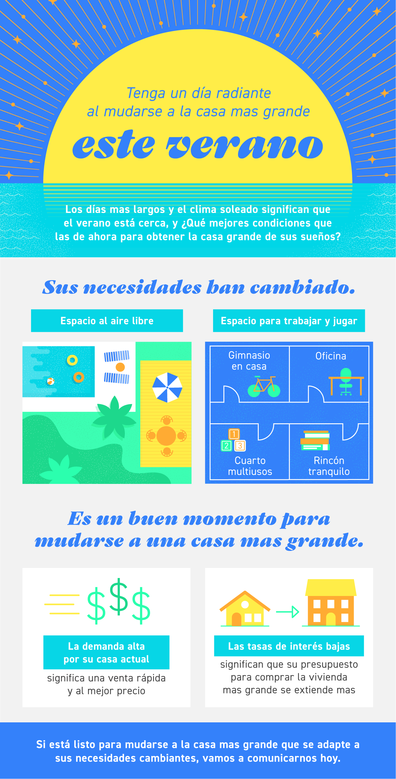 Tenga un día radiante al mudarse a la casa mas grande este verano [infografía] | Simplifying The Market