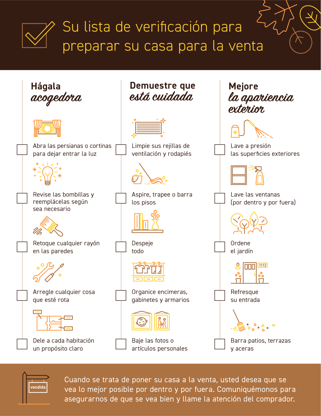 Su lista de verificación para prepararse para la venta [infografía] | Simplifying The Market