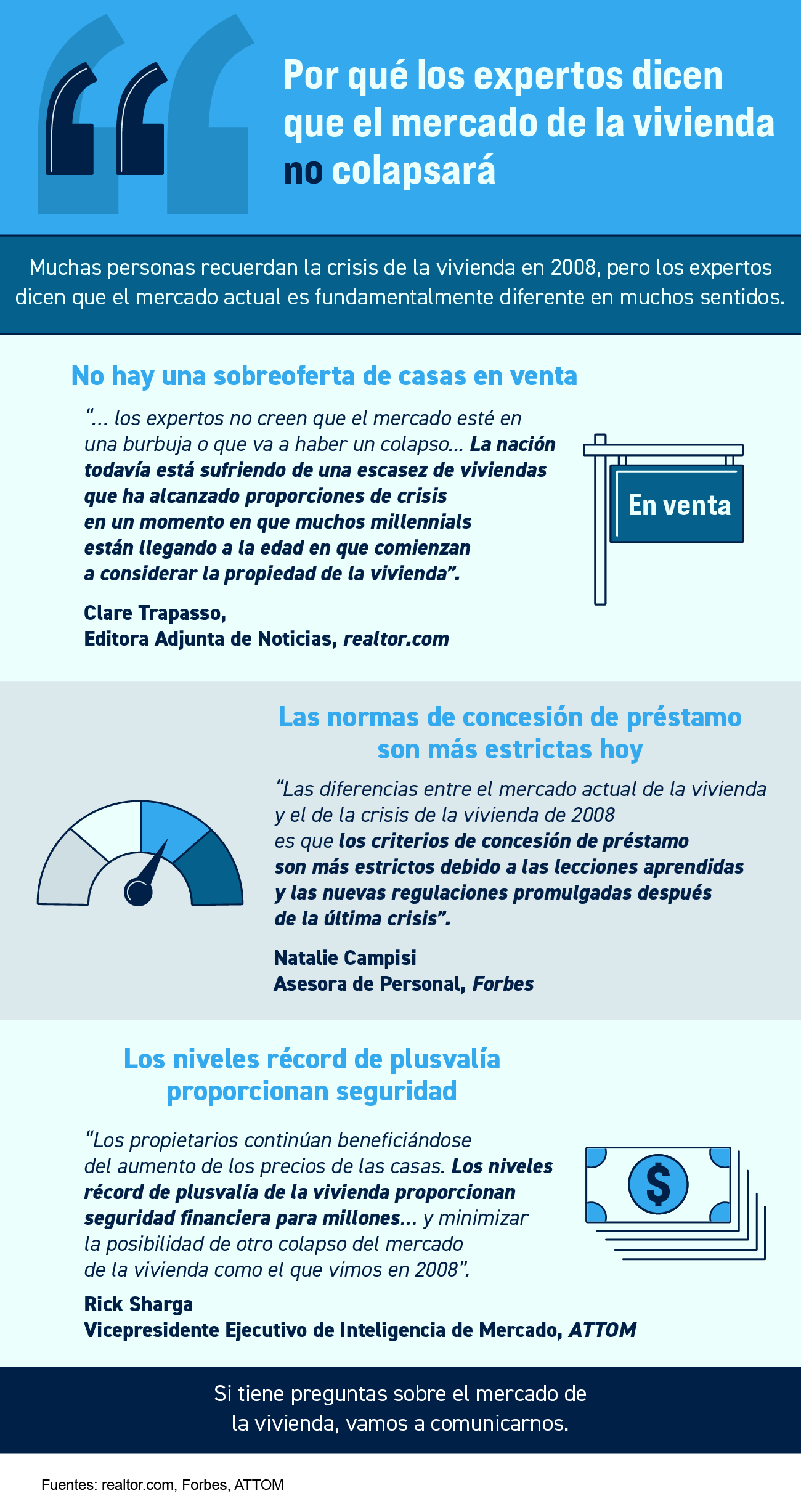 Por qué los expertos dicen que el mercado de la vivienda no colapsará [Infografía] | Simplifying The Market