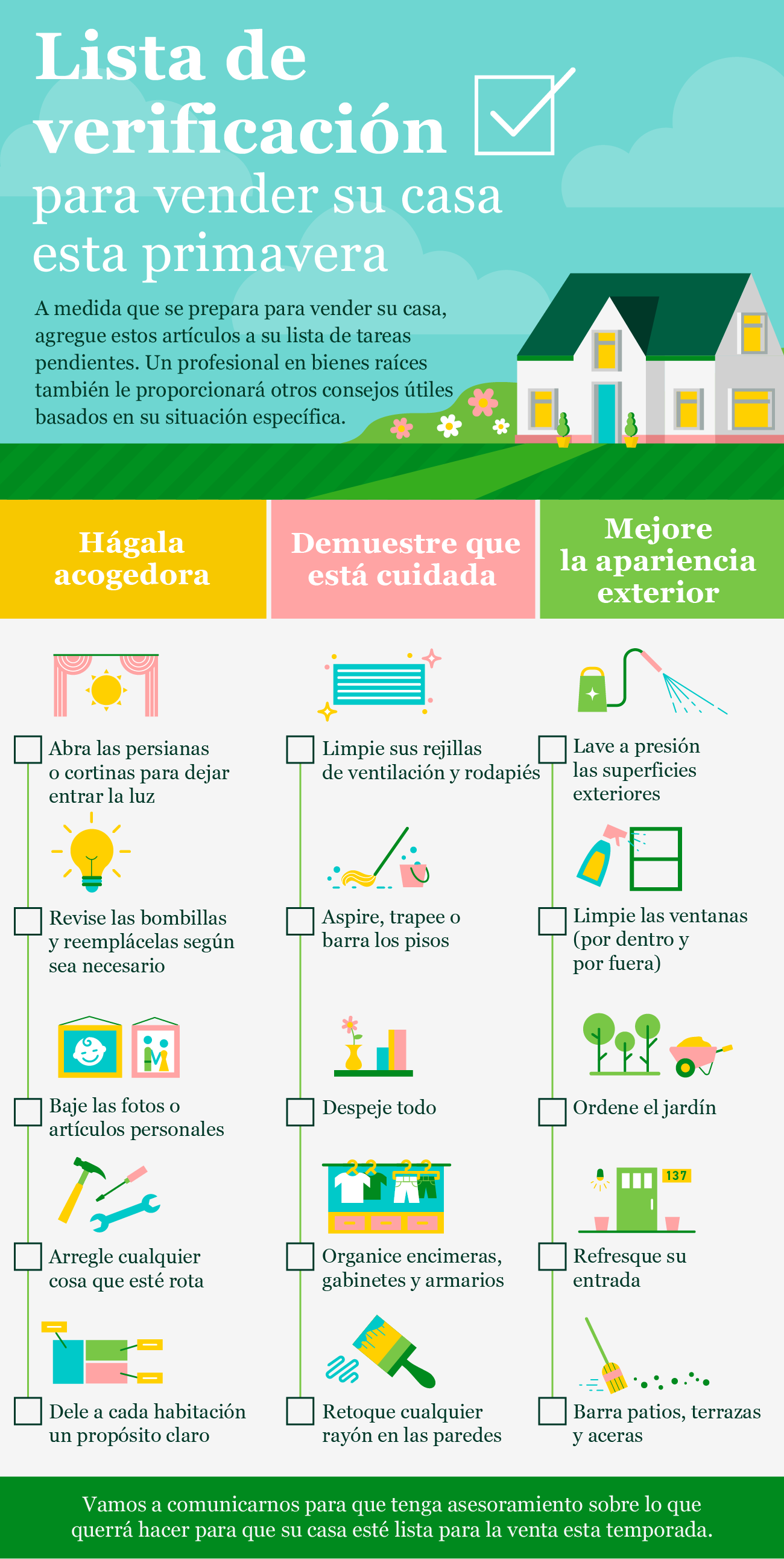 Lista de verificación para vender su casa esta primavera [infografía] | Simplifying The Market